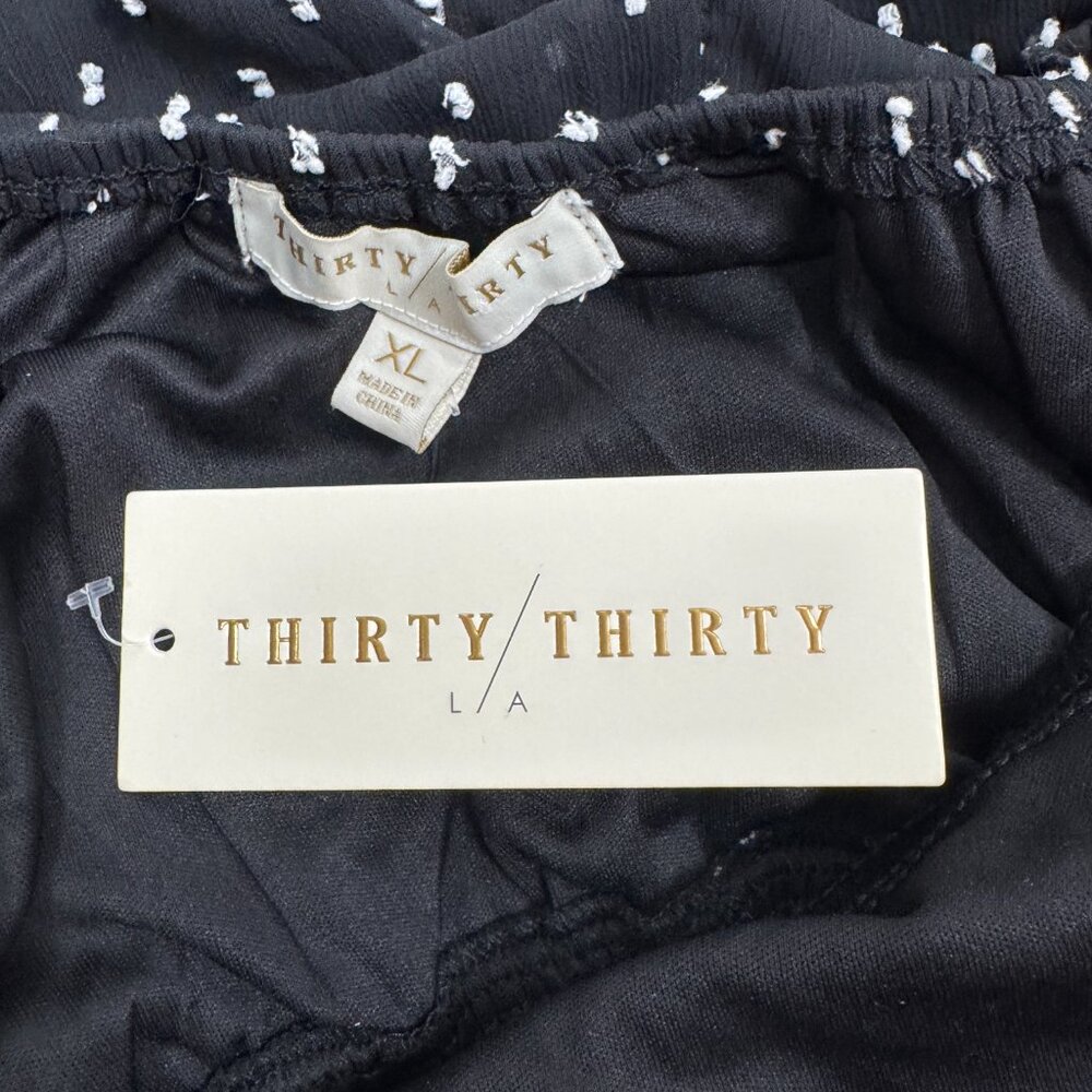 NWT Thirty Thirty LA Babydoll Sheer Dress Size XL Empire waist Coquette - Picture 7 of 8